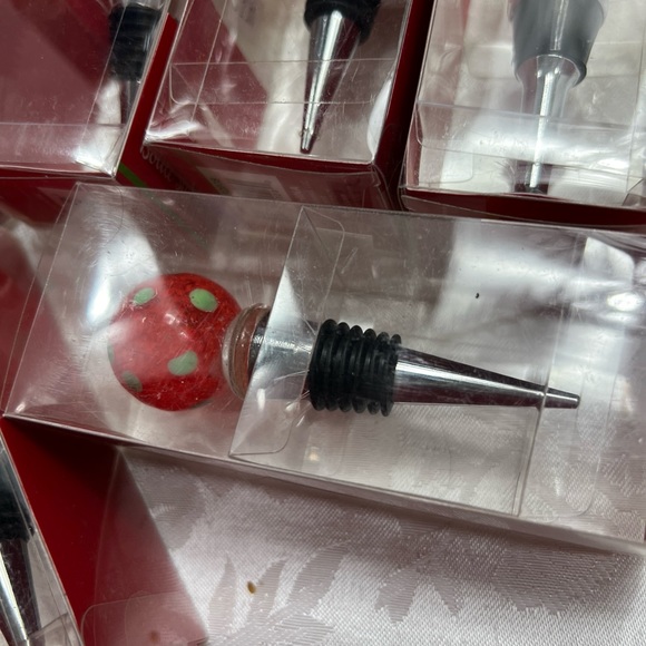 Ball LED Glass Wine Stoppers color changing with Switch  Nice Metal/Rubber - Picture 2 of 5